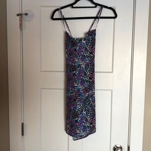 Collusion Mini Multicolor Silk Dress